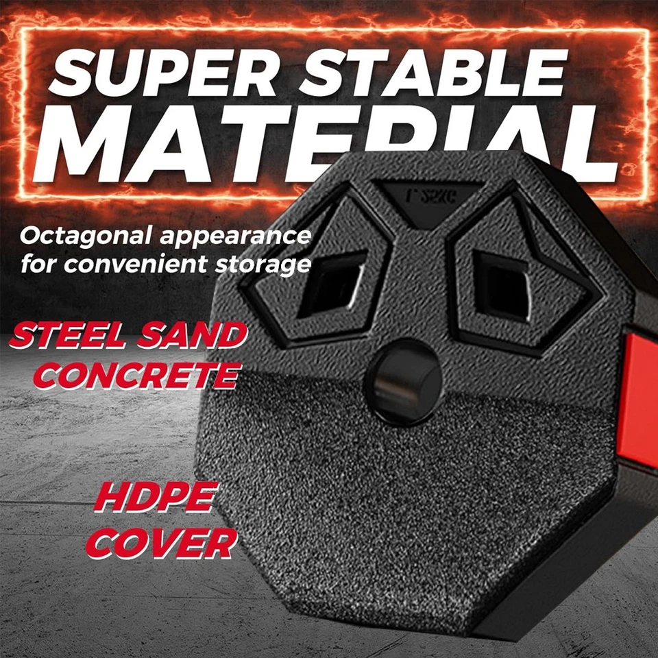 66 LBS Adjustable Dumbbell Set Free Weights Dumbbell Set Non-Rolling for Workout - Image 2 of 4