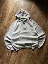 Vintage 2000s Russell Athletic Blank Hoodie Sweatshirt Size L Distressed