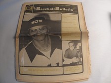 The Baseball Bulletin October 1978 Vintage Newspaper Magazine Harry Caray Eric
