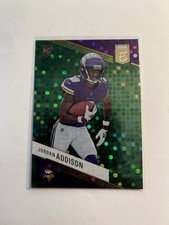 Panini 2023 Donruss Elite Jordan Addison Rookie #157 Green Disco