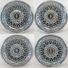  1979-1980 Oldsmobile Cutlass 4057a 14 Wire Hubcaps Wheel Covers 22501439