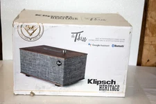 Klipsch 1066264 The Three Wireless Speaker With Google Assistant - Walnut