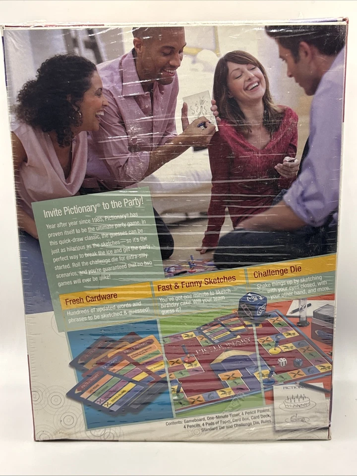 Brand New Pictionary: The Game of Quick Draw Parker Brothers, SEALED - Image 4 of 4