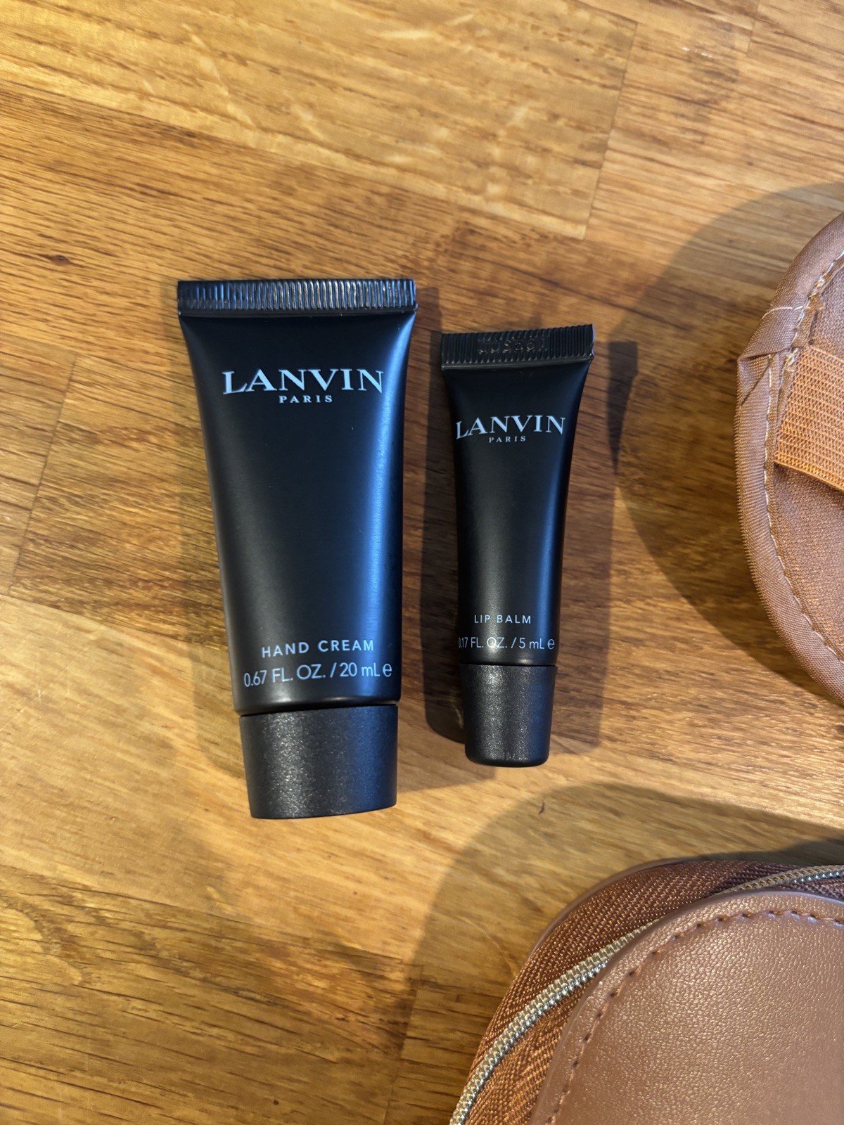 Turkish Airlines Lanvin Business Class Amenity Bag Tan 2025 