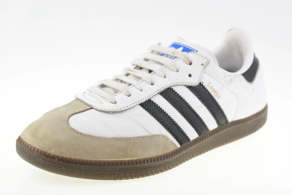 Adidas Samba OG Leather White/Grey BZ0057 Men's Trainers Size UK 9 - Image 2 of 4