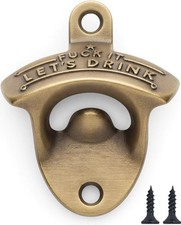 1 St&uuml;ck "F*ck it let&acute;s drink" Wandflaschen&ouml;ffner f&uuml;r Wandmontage