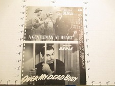 TV show movie photo 1950s Milton Berle OVER MY DEAD BODY, A Gentleman At Heart