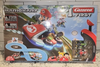 Carrera First Nintendo Mario Kart Slot Car Race Set 63014 Working w/ Box Mario