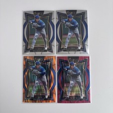 2025 Panini Select - Hyeseong Kim Card Lot Of 4 #77 Red /299 Base Shock (RC)
