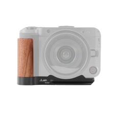 Quick Release QR L-Shaped Bracket with Wooden Handle Grip for Canon EOS R50 V