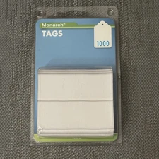 NEW Monarch White Marking Tags 1-1/8" x 1-3/4" - 1000 Pack - 925047