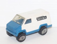 Vintage 1978 Tonka Toy Van Blue and White 4" Diecast Truck Made in USA