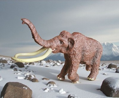 Papo France 39703 Mammut 2 Spielfigur Sammelfigur sehr RAR 25 Jahre Dinosaurier