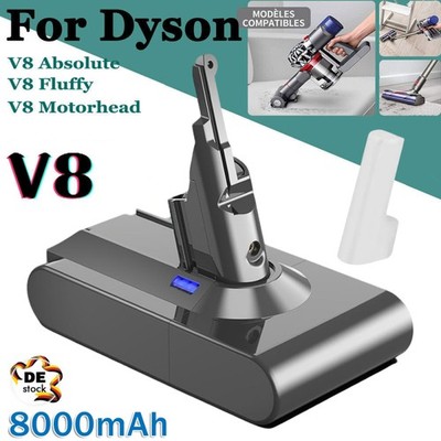 8000mAh Akku Für Dyson V8 SV10 Absolute, Motorhead Staubsauger Ersatzakku DHL