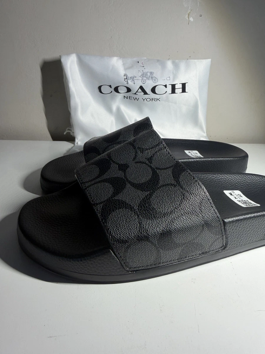 Coach Black Sandals for Men for sale | eBay