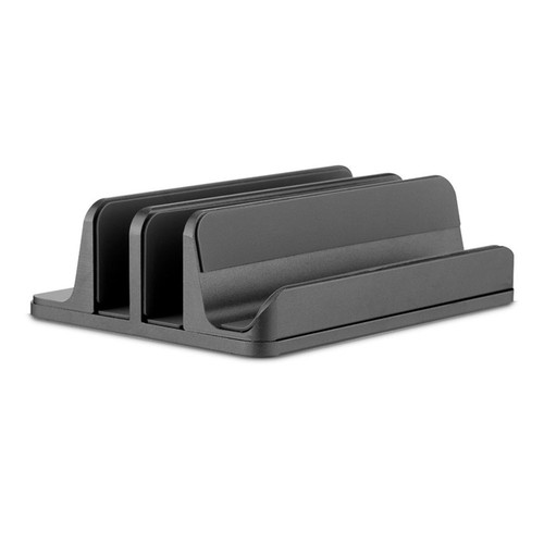 Support vertical pour ordinateur portable avec 3 compartiments pour ordinateur, tablette, téléphone - Pas1747