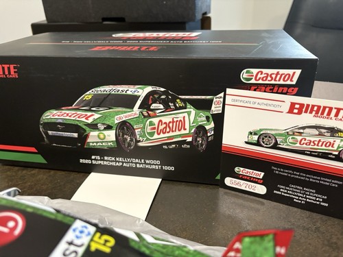 1:18 Biante Ford Mustang Castrol #15 Rick Kelly /Dale Wood 2020 Bathurst 1000 - Picture 4 of 5