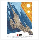SHIPS FAST LEGO Star Wars The Mandalorian's N-1 Starfighter Poster by Joe Hogan