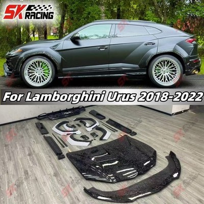 For Lamborghini Urus 2018-22 Forged/Carbon Fiber Hood Front Rear Lip Side Skirts