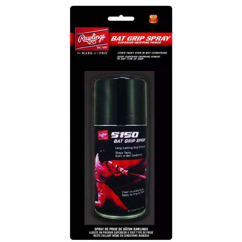 Grip en spray Rawlings pour batte de baseball et softball résine 120ml