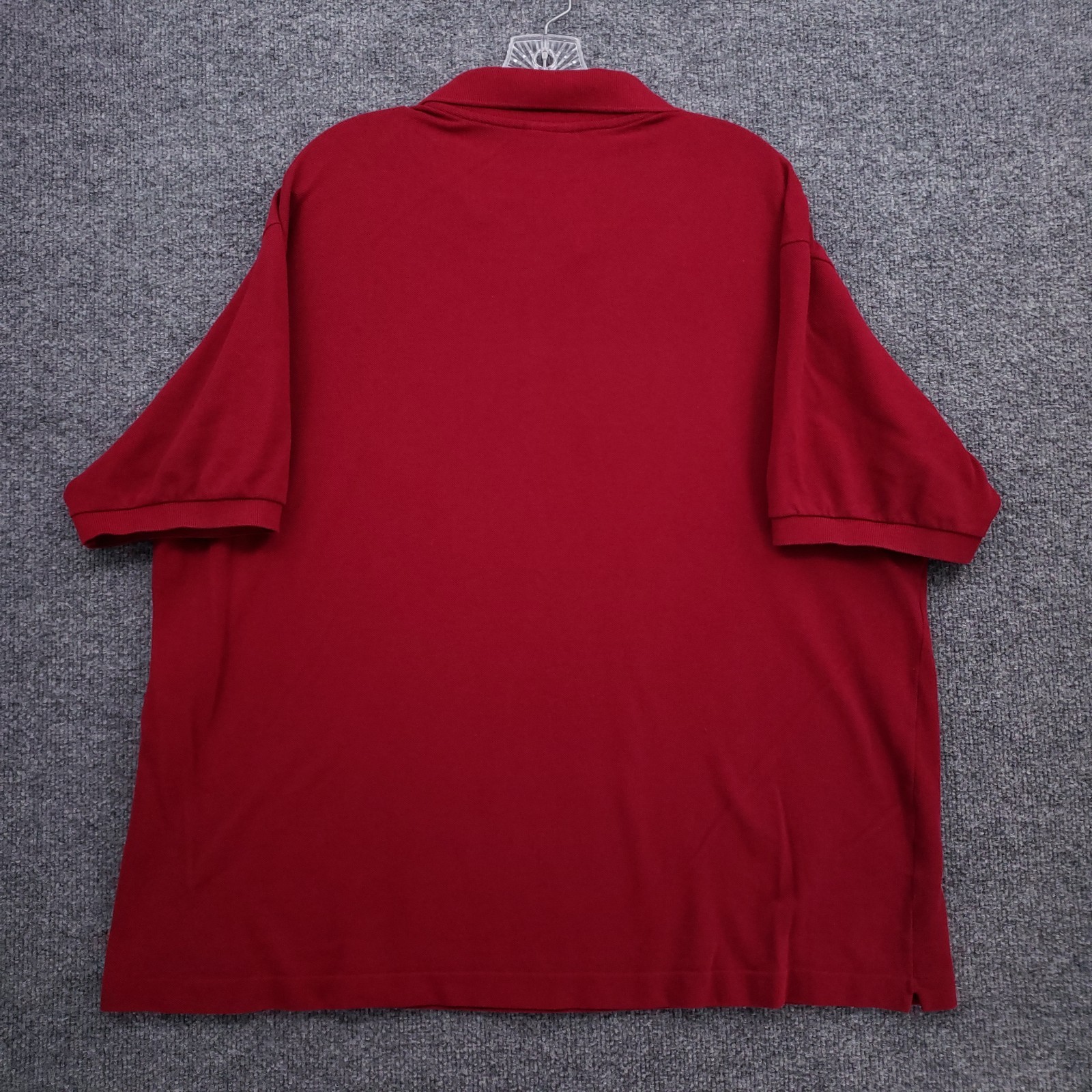 Lacoste Polo Shirt Mens 9 US 4XL Red Cotton Short Sleeve Golf Croc Casual Preppy thumbnail 2