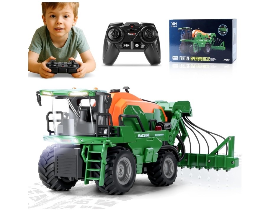Ulikey Ferngesteuerter Traktor, RC Spritzen Fahrzeug Kindertraktor