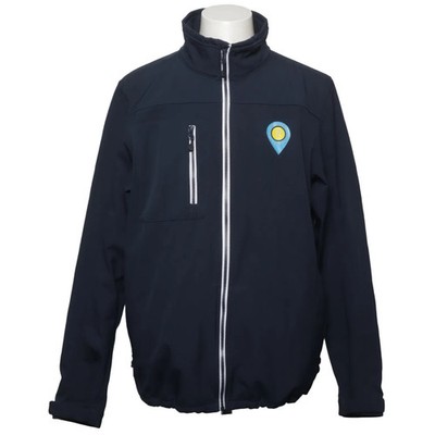 Printer Red Flag, Softshelljacke, Herren, Größe: XL, Blau #V0q