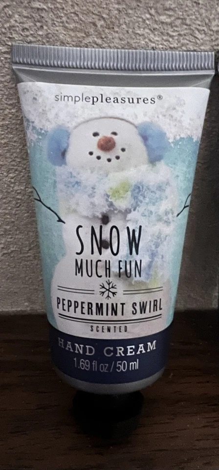 Simple Pleasures 2pk Hand Cream 1.69 fl.oz SEALED Peppermint Swirl, Winter Snow - Image 3 of 4