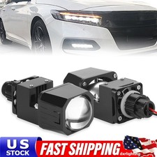 2x Universal Mini Bi Led Projector Lens 80w 6000k Hi-low Beam Headlight Retrofit