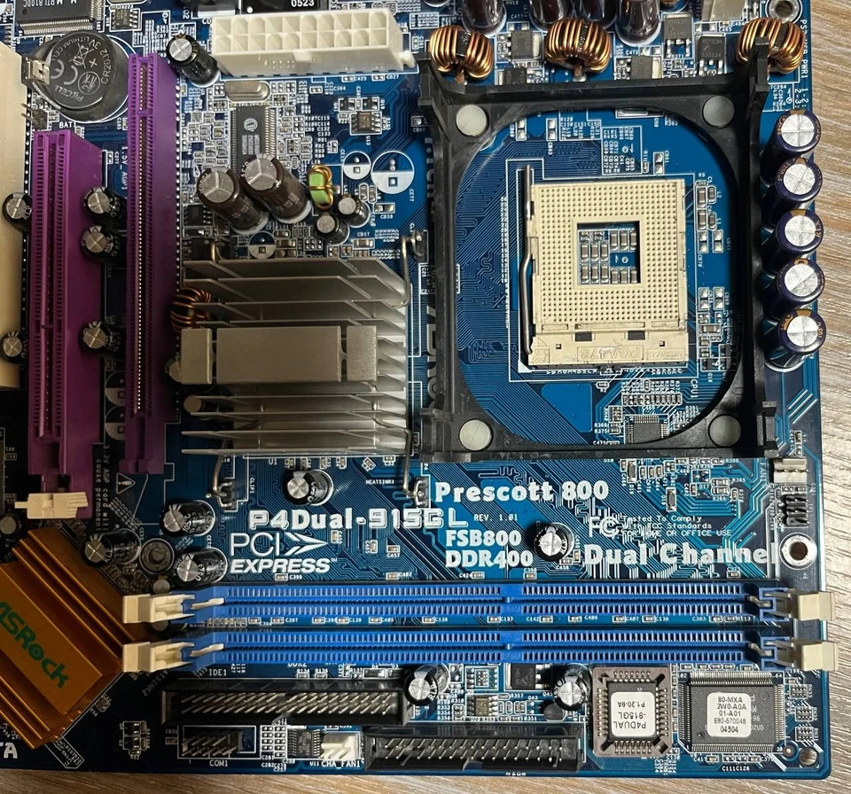 ASRock P4Dual-915GL PGA478 Motherboard + CPU 2.53 GHz + 1GB RAM. TESTED. - Image 4 of 4