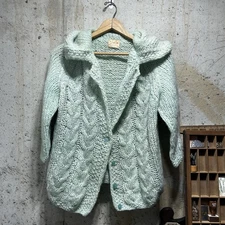 c1940s 50s women’s knit wool cardigan