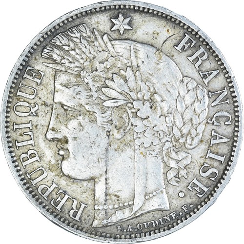 5 Francs Cérès 1851 Paris – SUP – Argent