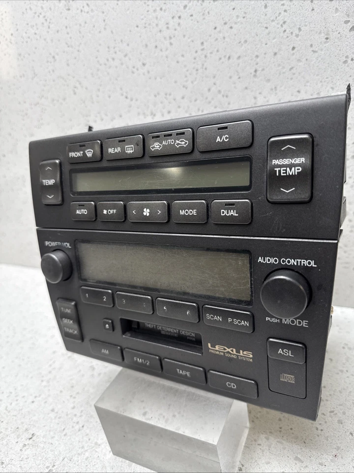 1998 to 2005 Lexus GS300 OEM Radio Receiver Stereo AM FM CD Cassette - Image 3 of 4