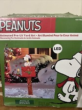 Animated Pre-Lit Yard Art Snoopy/ Peanuts 48" Tall