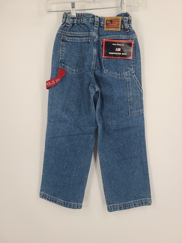 Deadstock Vintage Polo Jeans Co. Ralph Lauren Kids Carpenter Jeans Size 7 - Picture 10 of 14