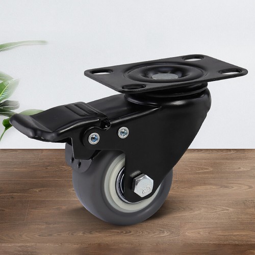 PVC/PP Wood Furniture Casters Grip Neck Caster Mute Wheel 1.5" 2" 2.5" 3" 4" 5" - Picture 9 of 14