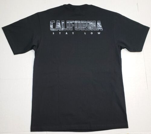 CALIFORNIA LOWRIDER T-shirt Cali Low Rider Urban Streetwear Men's Tee Black New - Picture 2 of 2