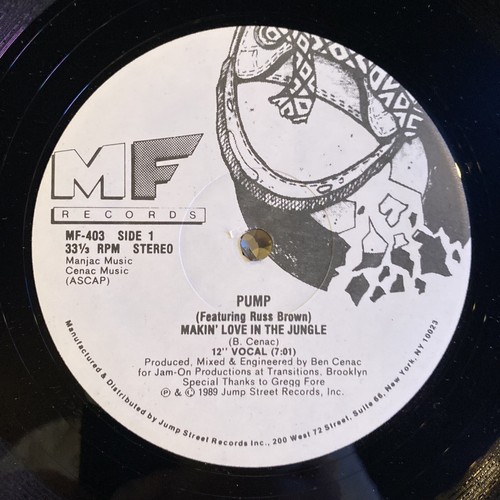 Pump (Russ Brown) Makin Love In The Jungle - 12 Inch Vinyl Record - Near Mint! - Picture 2 of 4