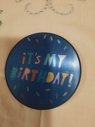 Happy Birthday  button Birthday party idea Birthday gift 3 inch... - Picture 1 of 4