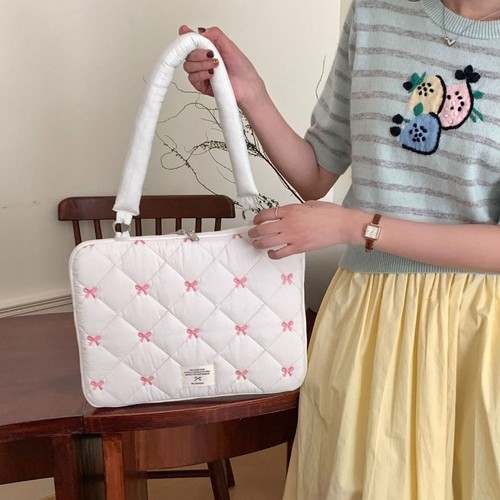 Sac à main pour ordinateur portable 11/13/15,6 pouces Bowknot sac à main pour ordinateur portable - Photo 11/15