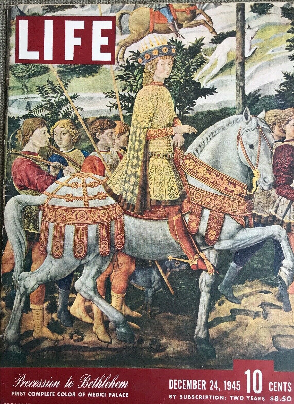December 24 1945 Life Magazine Procession To Bethlehem Medici Palace Christmas