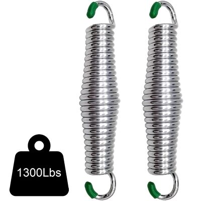 Porch Swing Springs Heavy Duty - 2Pcs 1300Lbs Zinc-Plated Springs for Hammock...