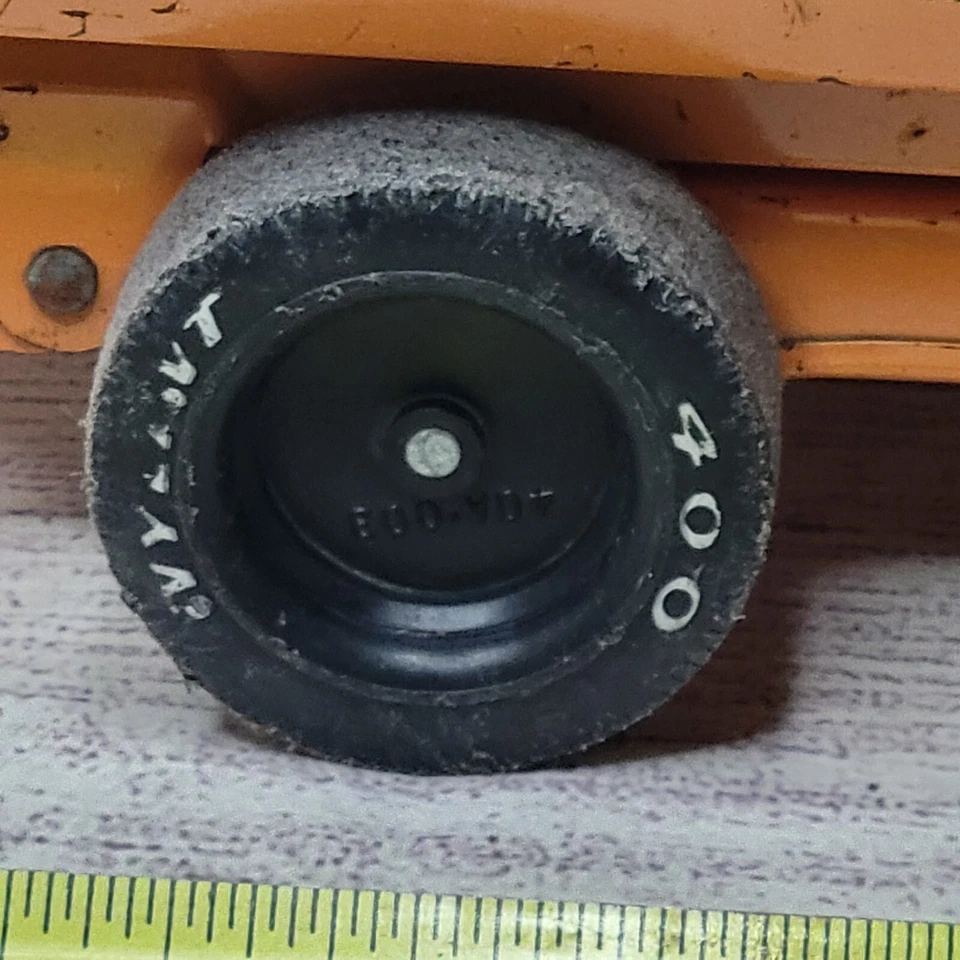 Vintage Nylint 400 12" Toy Dump Truck  Construction orange pressed steel - Image 2 of 4