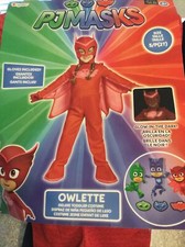 Brand New, Toddler Girls, PJ Masks Owlette Halloween Costume, Size Small 2T