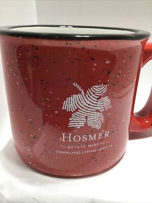 HOSMER ESTATE WINERY COFFEE MUG. CAYUGA LAKE WINE MUG.  Art Deco Mug. B227