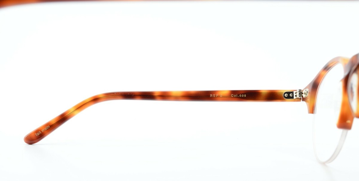 LESCA Lunetier Eyeglasses Model REF 2 Col.036 Half Rim Panto 