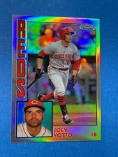 2019 Topps Chrome Joey Votto 1984 refractor insert card Reds