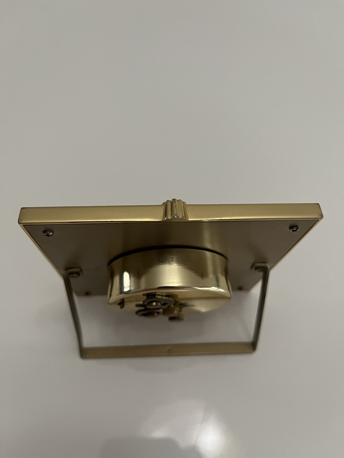 Vintage Bulova Wind Up Alarm Clock Glow In Dark Nightstand Desk Works