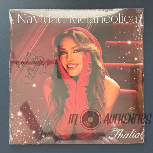 Thalia Navidad Melancolica Vinyl | AUTOGRAPHED SIGNED w/ HEART ❤️ | SHIPS 🎁 NOW