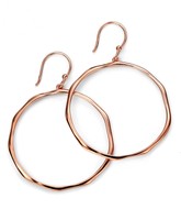Large Rose Gold Plated Hoop Earrings Large Rose Gold Plated Hoop Earrings